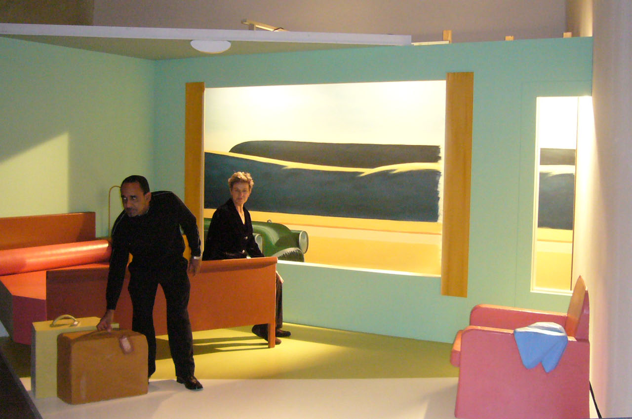 aircube project 4 - DANIS MONTERO ORTEGA, VERONIKA - EDWARD HOPPER, Western Motel, 1957, Kunsthalle Wien/A, 2008