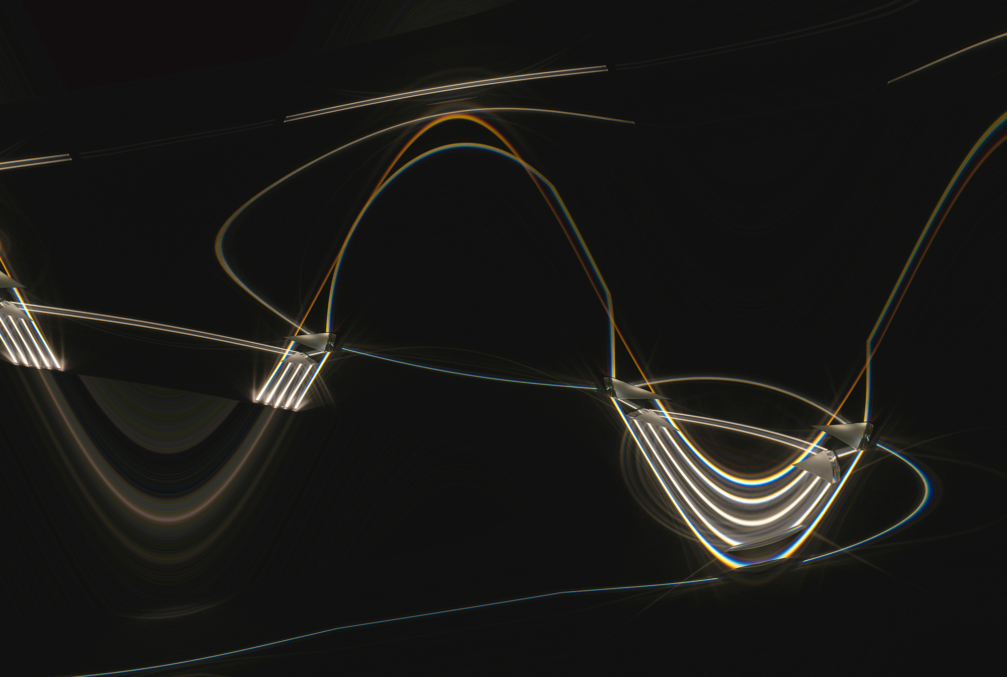 URSA SCHÖPPER - lichtplaneten I - 2007 - aludibond - unikate - each 74x110cm