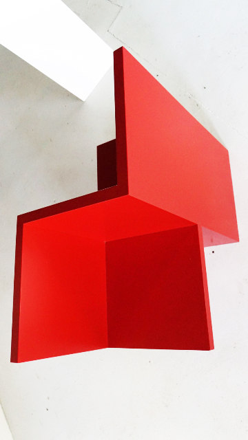 HD SCHRADER - CUBECHAIR - acryl/holz - 1996