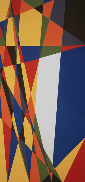 ROGELIO GONZALEZ HARTMANN - SUPERUNIVERSO - HOMENAJE A EUGEN GOMRINGER - DU - acrilico/lienzo - 47x93cm - 2013