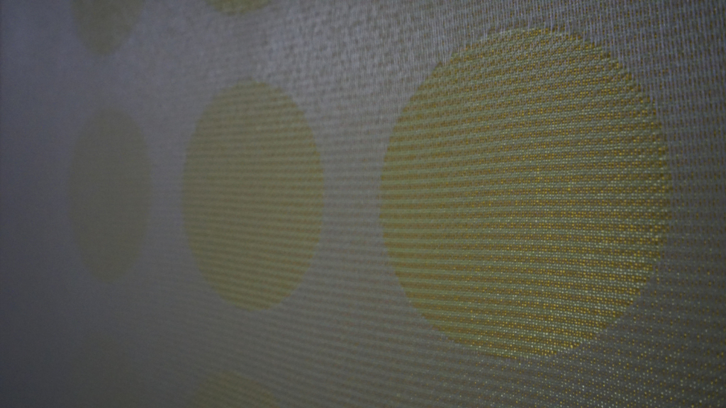 HANNS HERPICH - durchlauf 11 - 2002 - polyester/jaquardgewebe - 65x65cm - detail